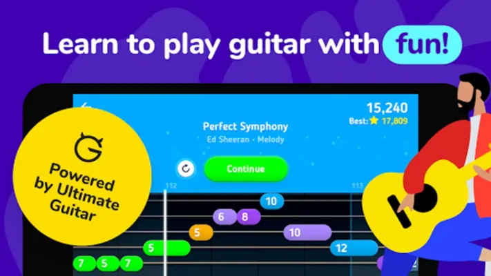 MelodiQ Real Guitar Teacher android App screenshot 9