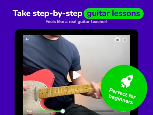 MelodiQ Real Guitar Teacher android App screenshot 4
