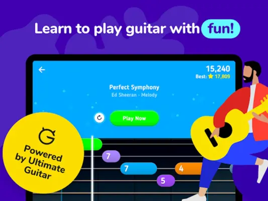 MelodiQ Real Guitar Teacher android App screenshot 5