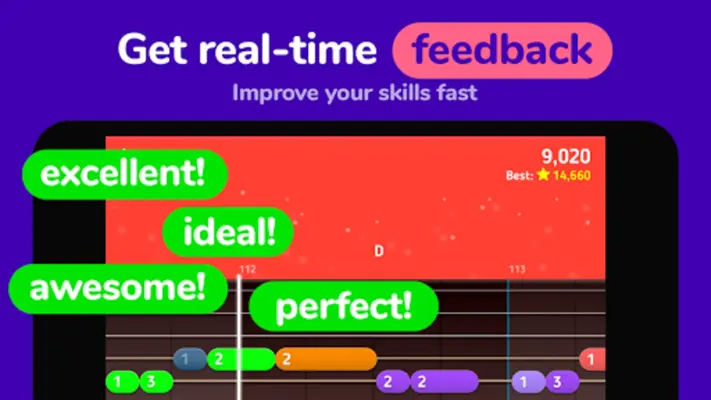 MelodiQ Real Guitar Teacher android App screenshot 7